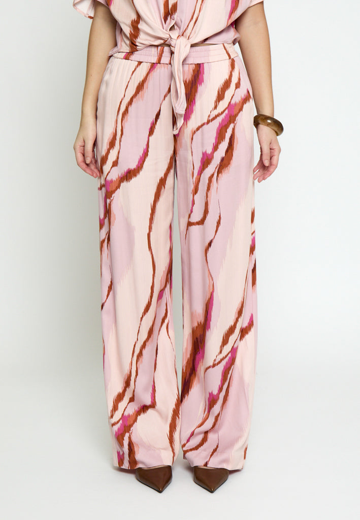 Minus MSLuana Mid Waist Pant Pant 4652P Desert Coral Print