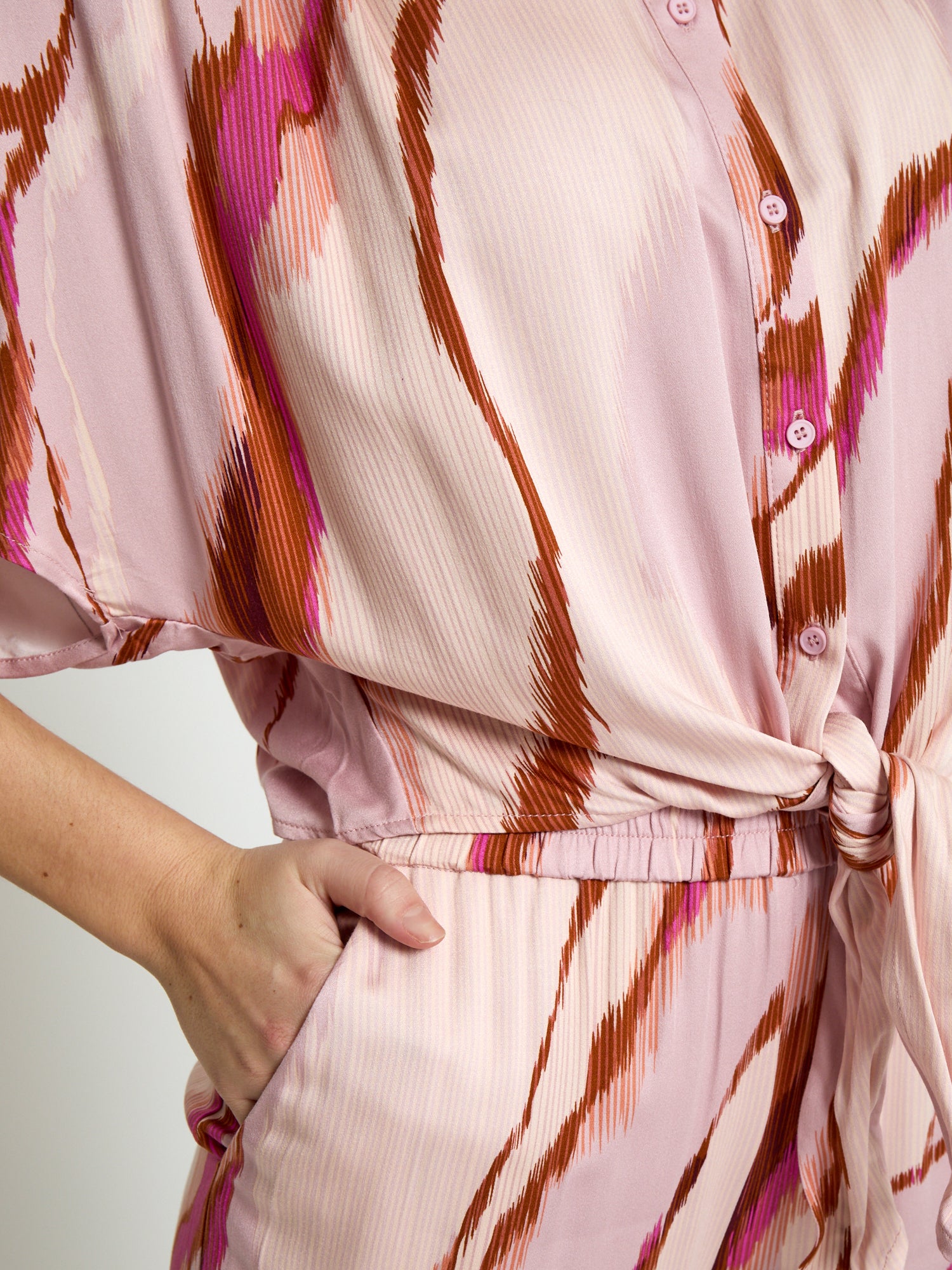 Minus MSLuana Shirt Shirt 4652P Desert Coral Print