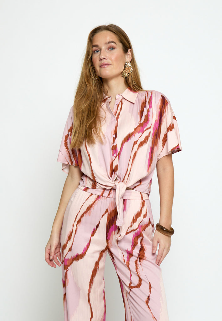 Minus MSLuana Shirt Shirt 4652P Desert Coral Print