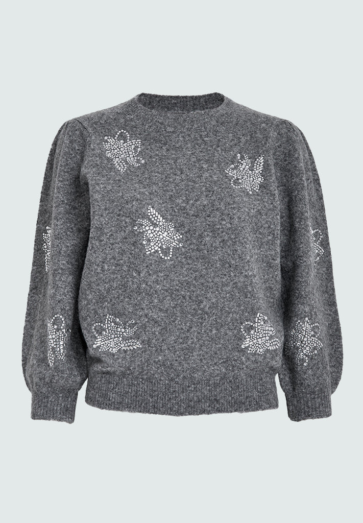 Minus MSLudine Knit Pullover Pullover 9486M Castlerock Mel.