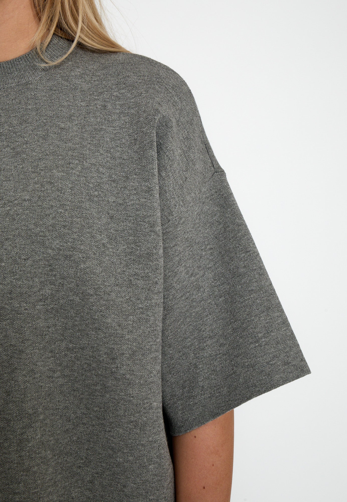 Minus MSLupi Knit T-Shirt T-Shirt 148M Gunmetal Melange