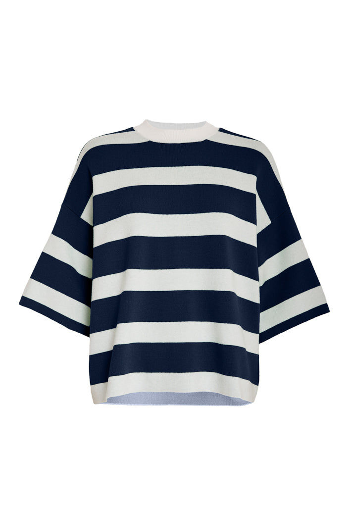 Minus MSLupi Knit T-Shirt T-Shirt 2994S SKY CAPTAIN STRIPE