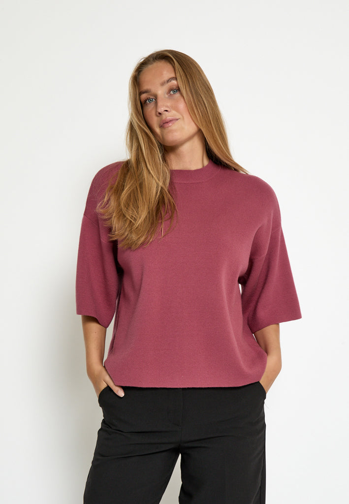 Minus MSLupi Knit T-Shirt T-Shirt 4058 Roan Rouge