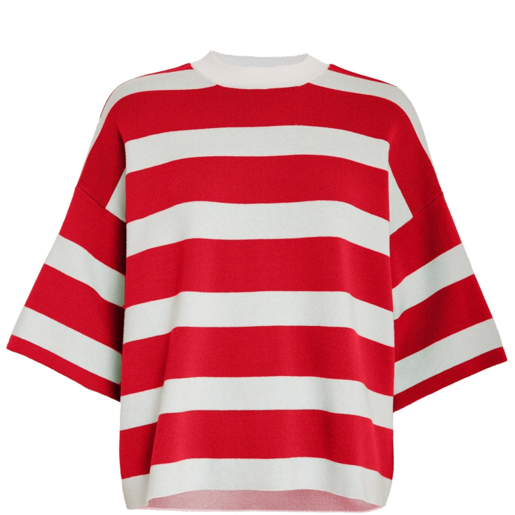 Minus MSLupi Knit T-Shirt T-Shirt 4620S High Risk Red Stripe