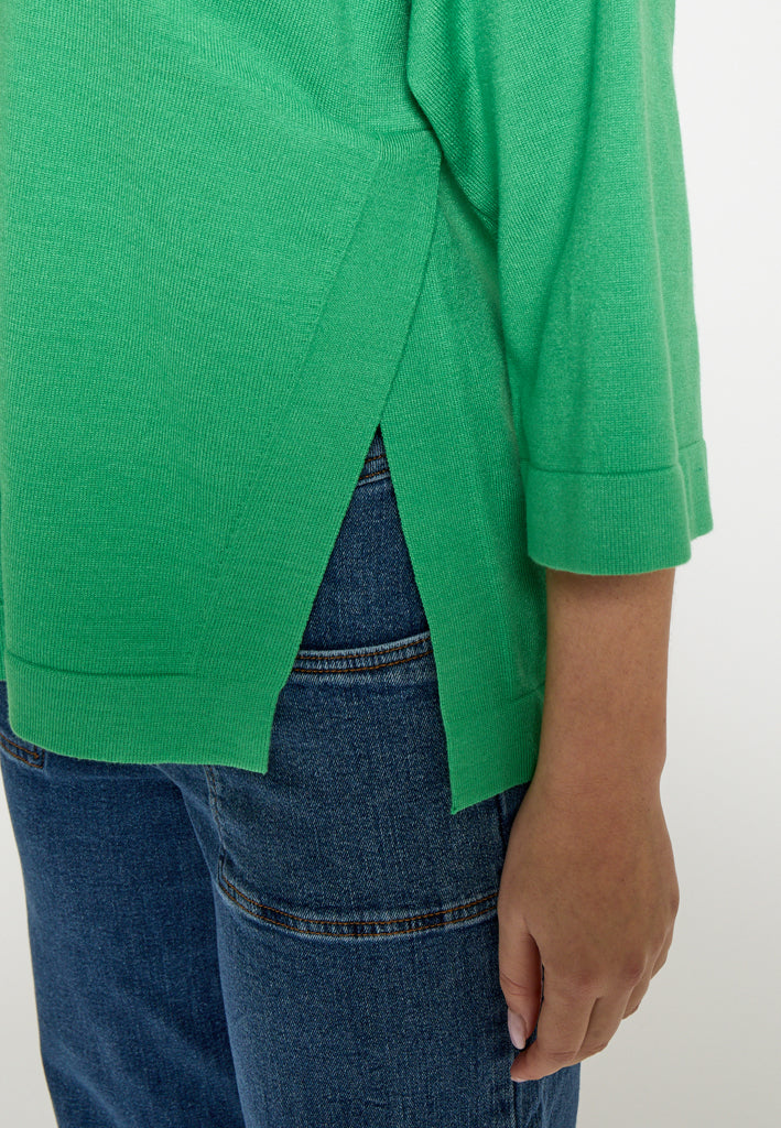 Minus MSLupi V-Neck Knit T-Shirt T-Shirt 3032 Greenbriar