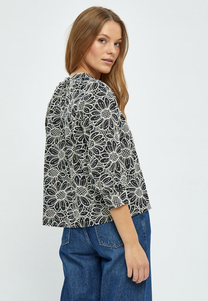 Minus MSMaila Embroidery Blouse Blouse 100 Black