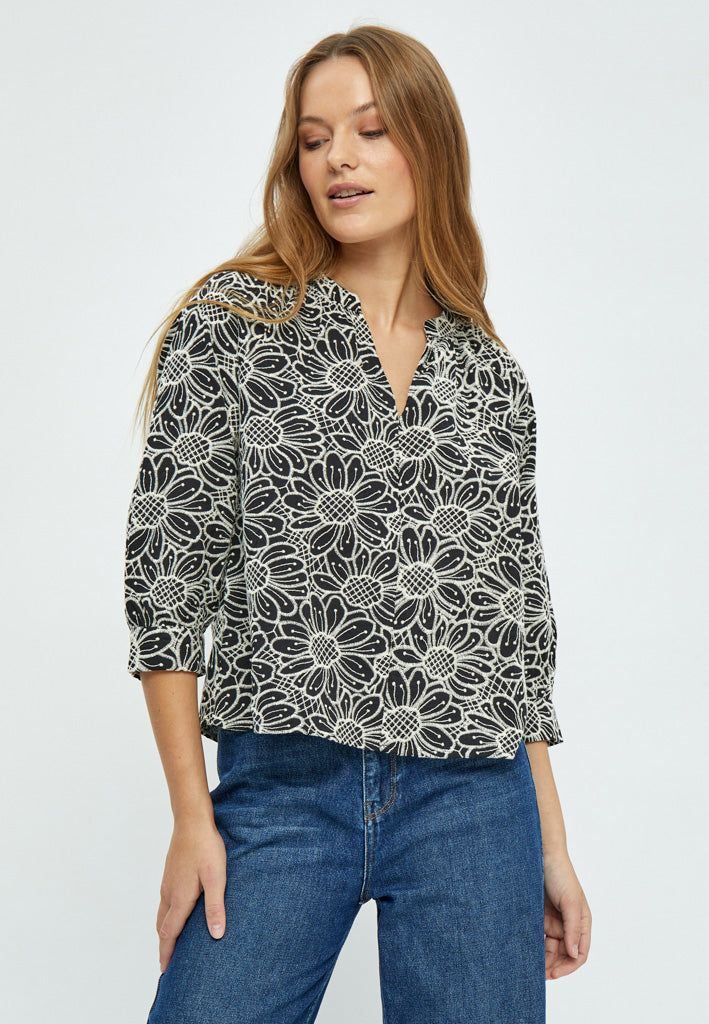 Minus MSMaila Embroidery Blouse Blouse 100 Black