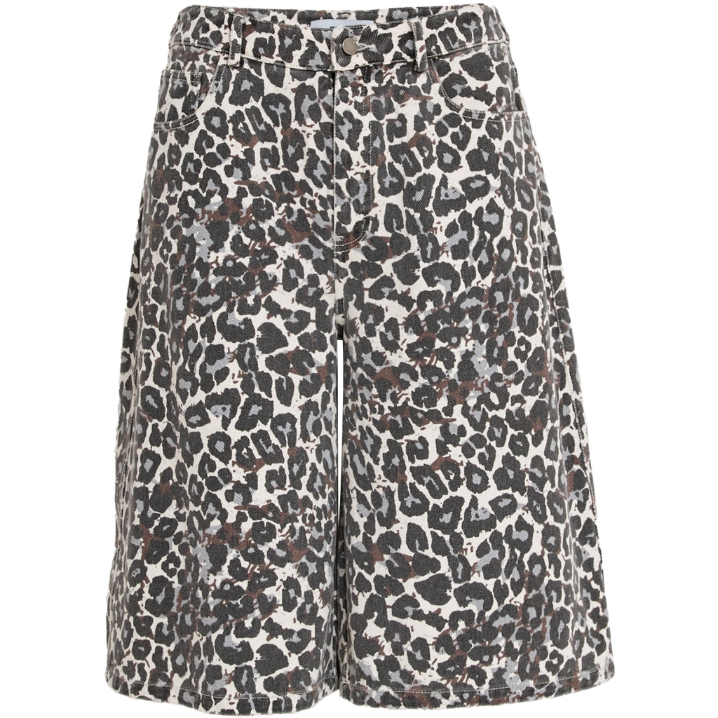 Minus MSMalli Bermuda Shorts Shorts 2284P Skyway Blue Leo Print