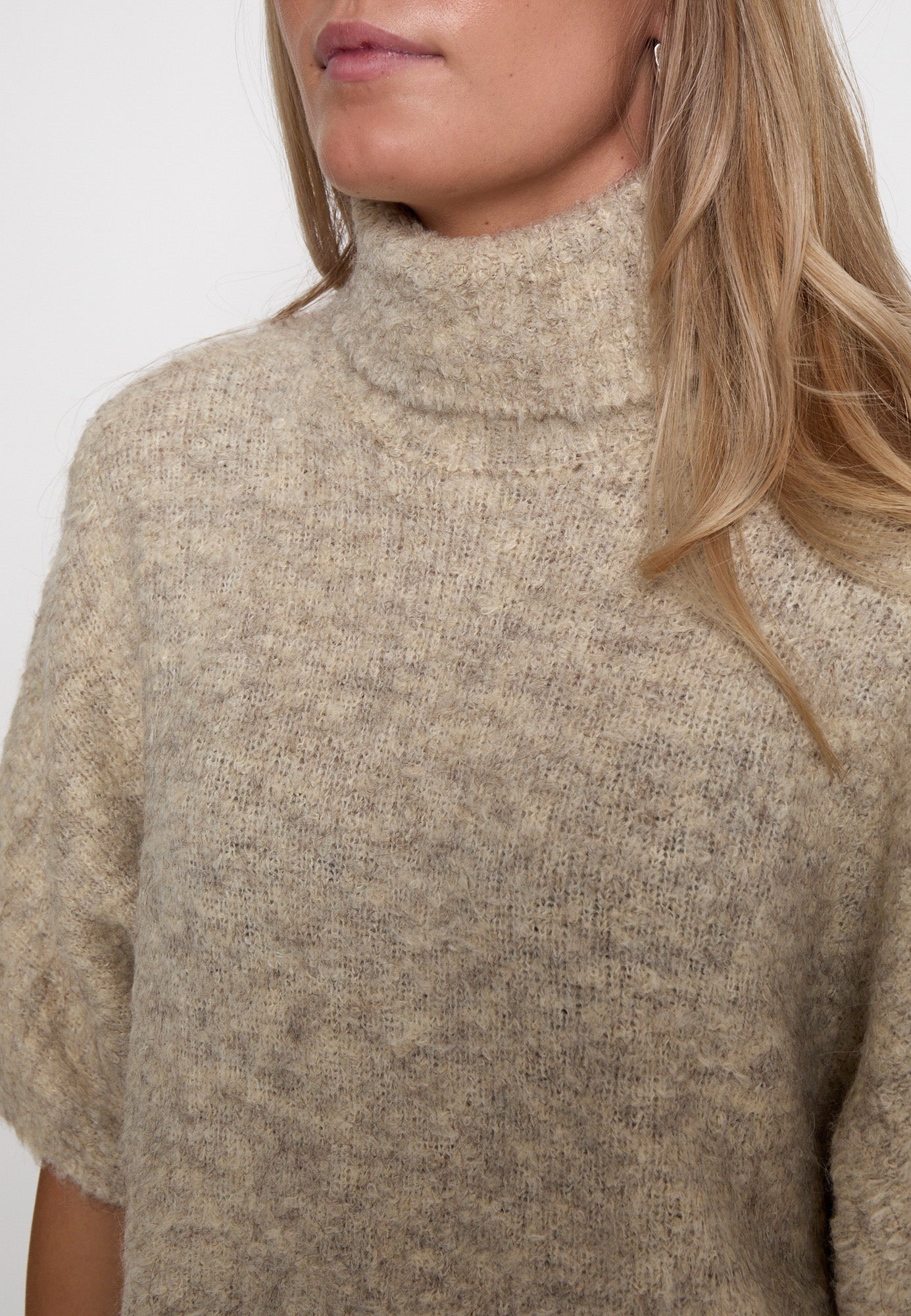 Minus MSMargrethe GRS RWS Knit Vest Vest 9015M Sand Gray Melange