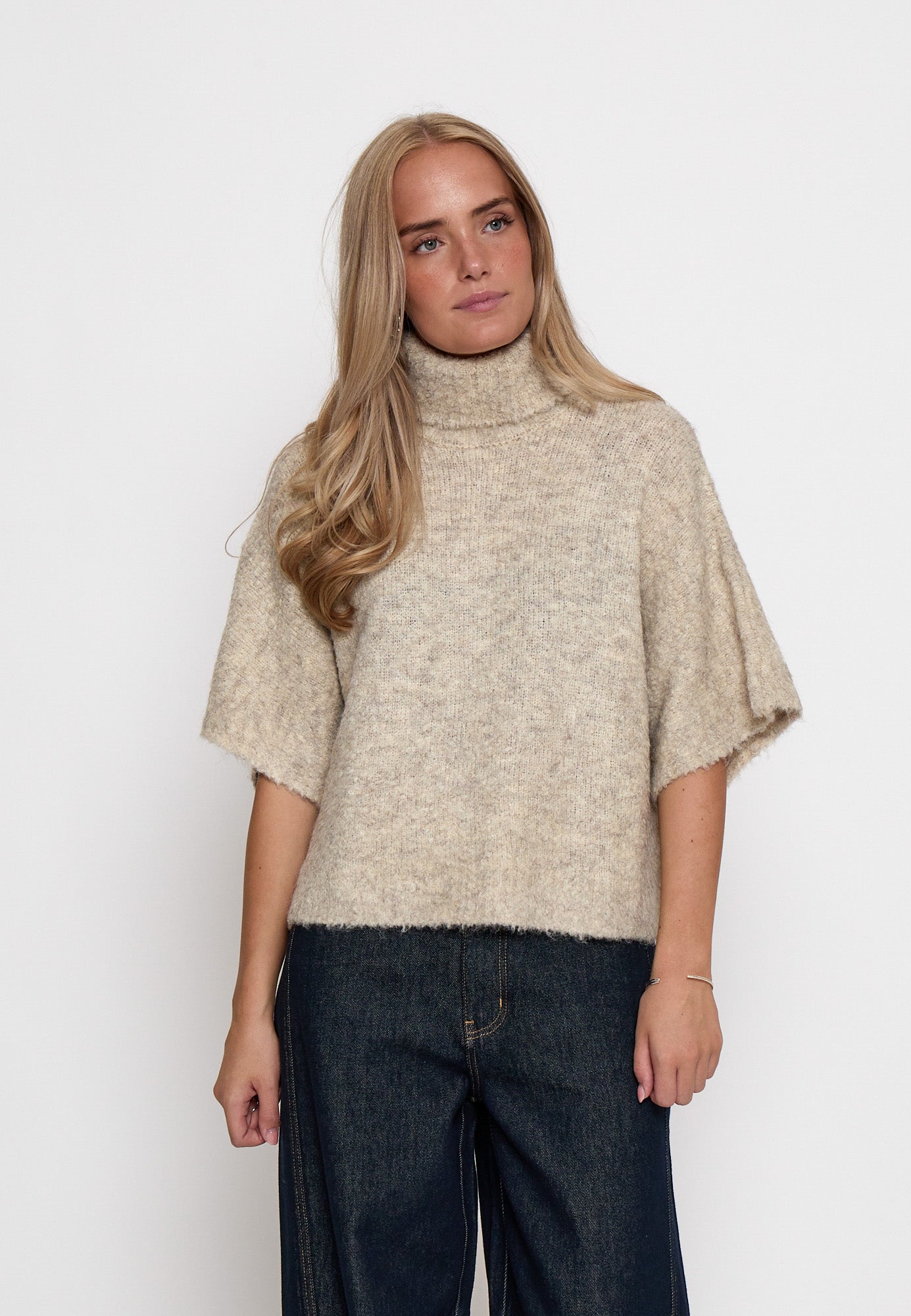 Minus MSMargrethe GRS RWS Knit Vest Vest 9015M Sand Gray Melange