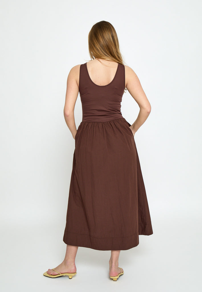 Minus MSMarie Midi Dress Dress 5065 Chestnut