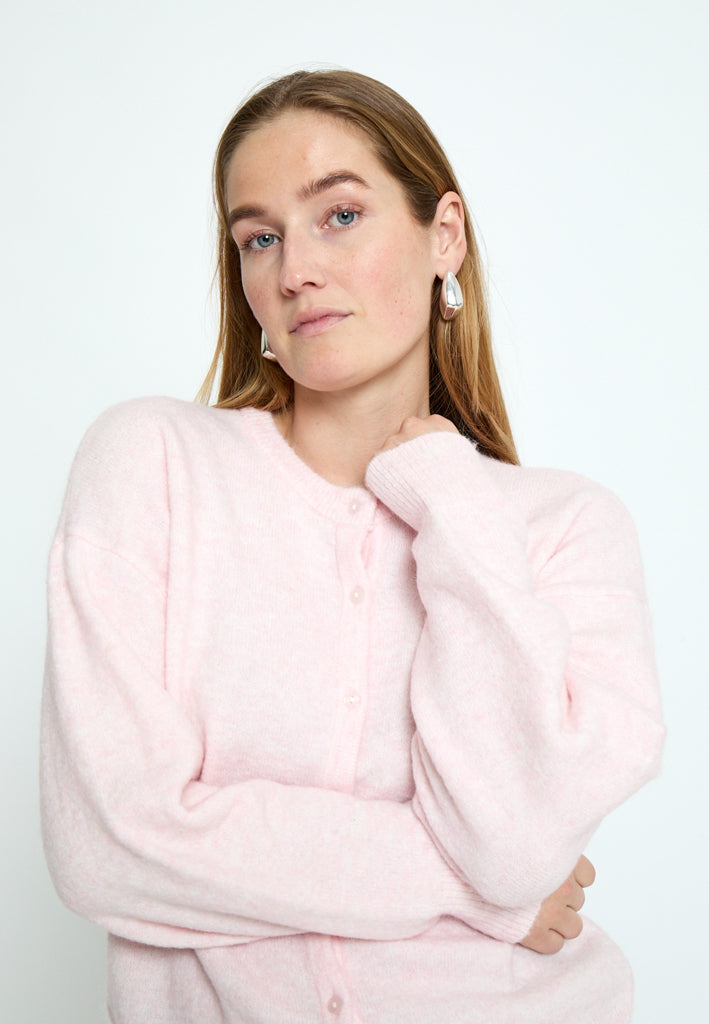 Minus MSMarina Knit Cardigan Cardigans 4036M Cherry Blossom Melange