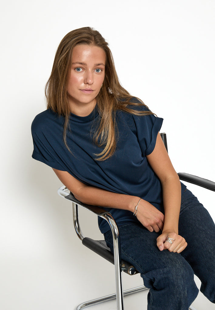 Minus MSMavelyn Blouse T-Shirt 2994 SKY CAPTAIN