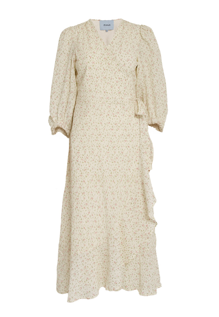 Minus MSMercine Wrap Dress Dress 9439P Orchid Flower Print