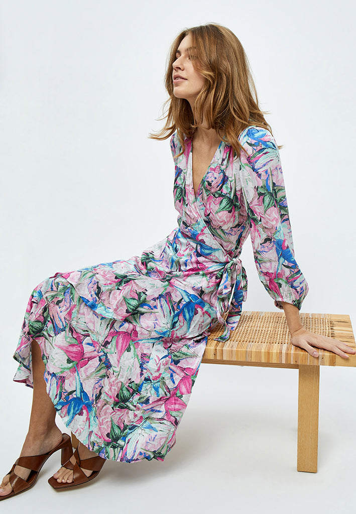 Minus MSMercy Maxi Dress Dress 7211P Super Pink Print