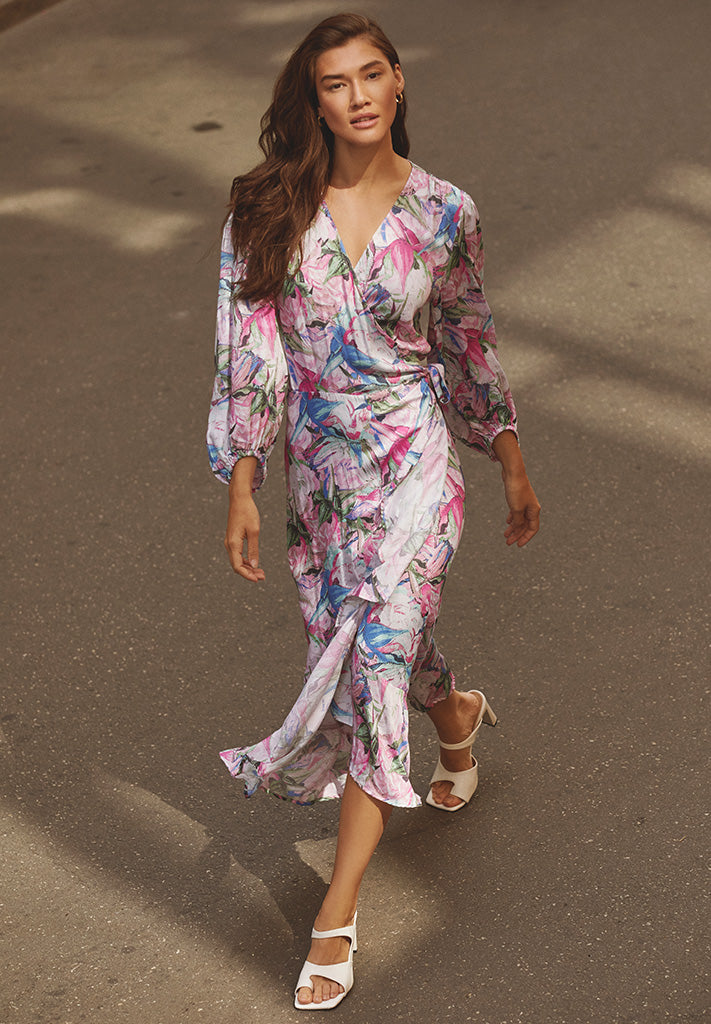 Minus MSMercy Maxi Dress Dress 7211P Super Pink Print