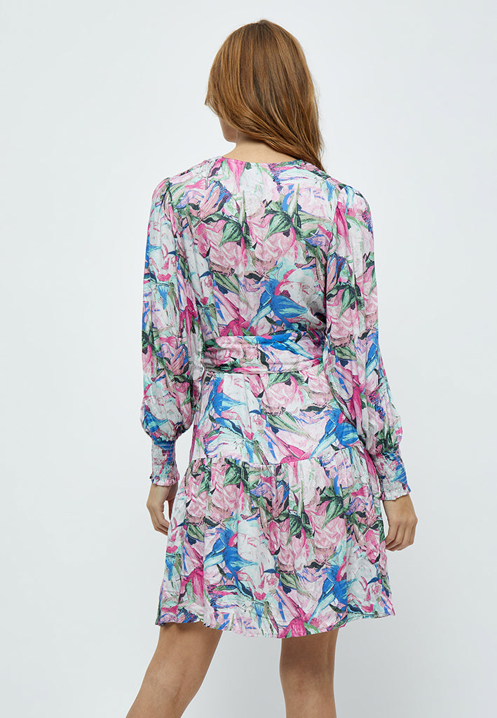 Minus MSMercy Short Dress Dress 7211P Super Pink Print