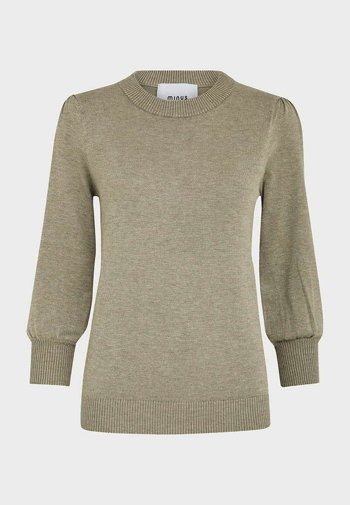 Minus MSMersin Knit Pullover Pullover 399 Wood Smoke Melange