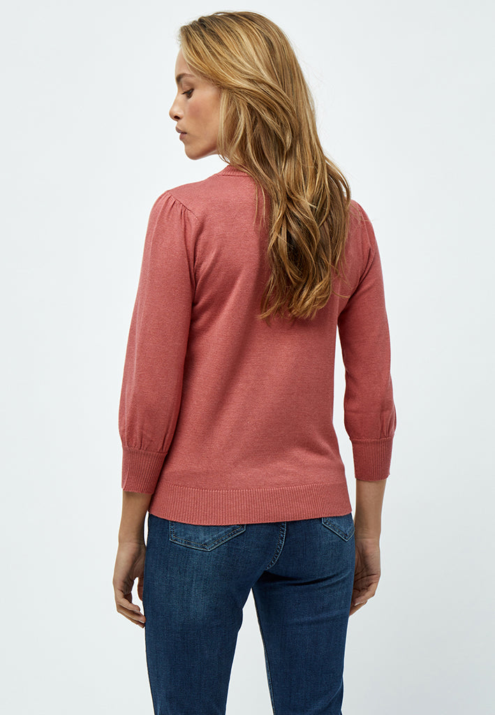 Minus MSMersin Knit Pullover Pullover 4201M Dusty Cedar Red Melange