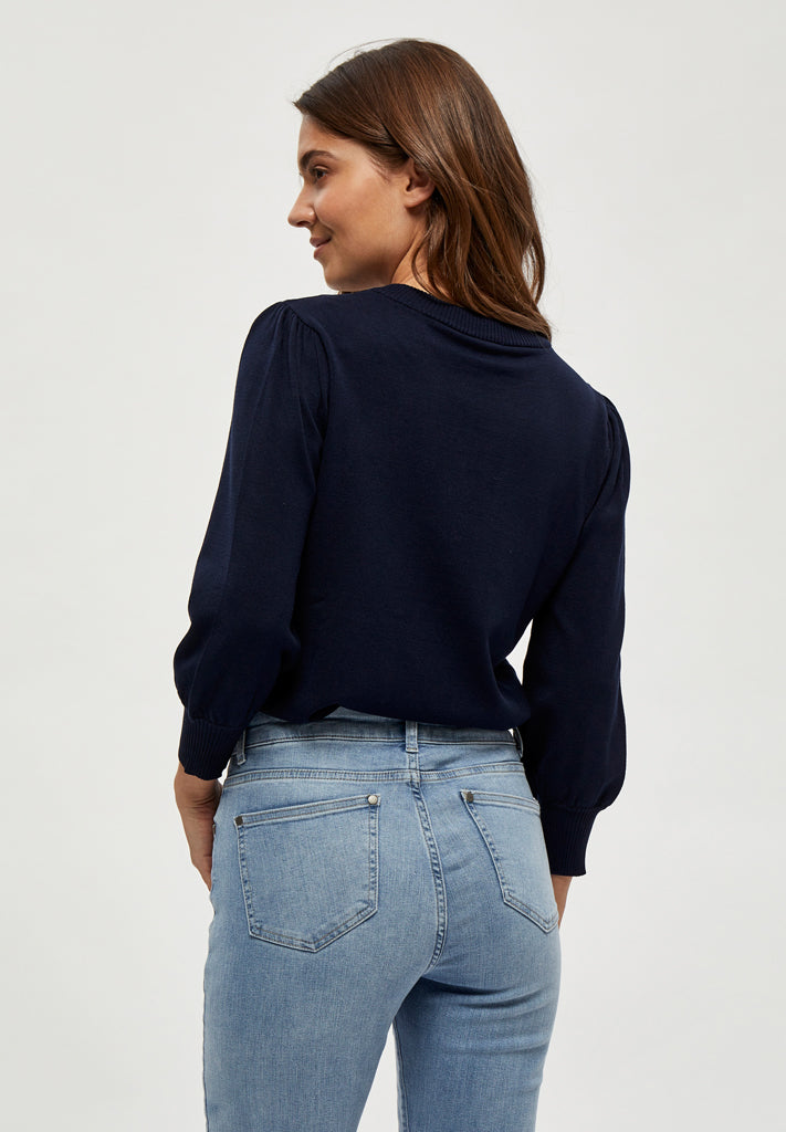 Minus MSMersin Knit Pullover Pullover 542 Black Iris Solid