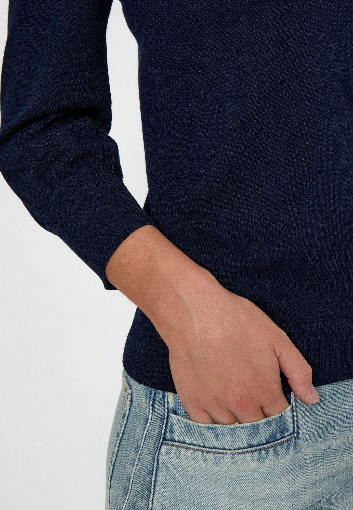 Minus MSMersin Knit Pullover Pullover 542 Black Iris Solid