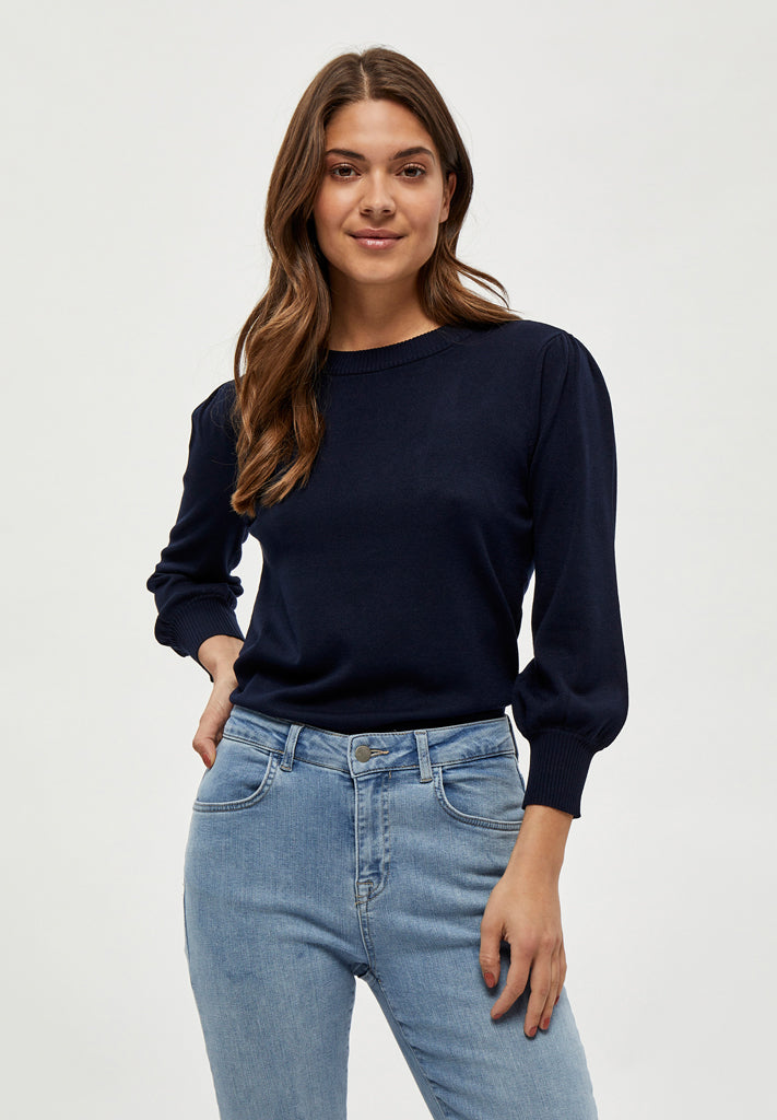 Minus MSMersin Knit Pullover Pullover 542 Black Iris Solid