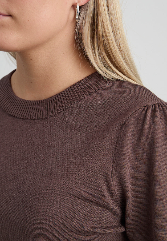 Minus MSMersin Knit Pullover Pullover 5618 Bracken Brown