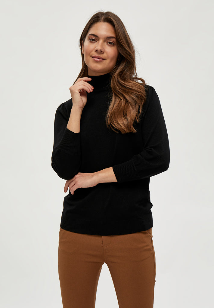 Minus MSMersin Roll Neck Knit Pullover 100 Black