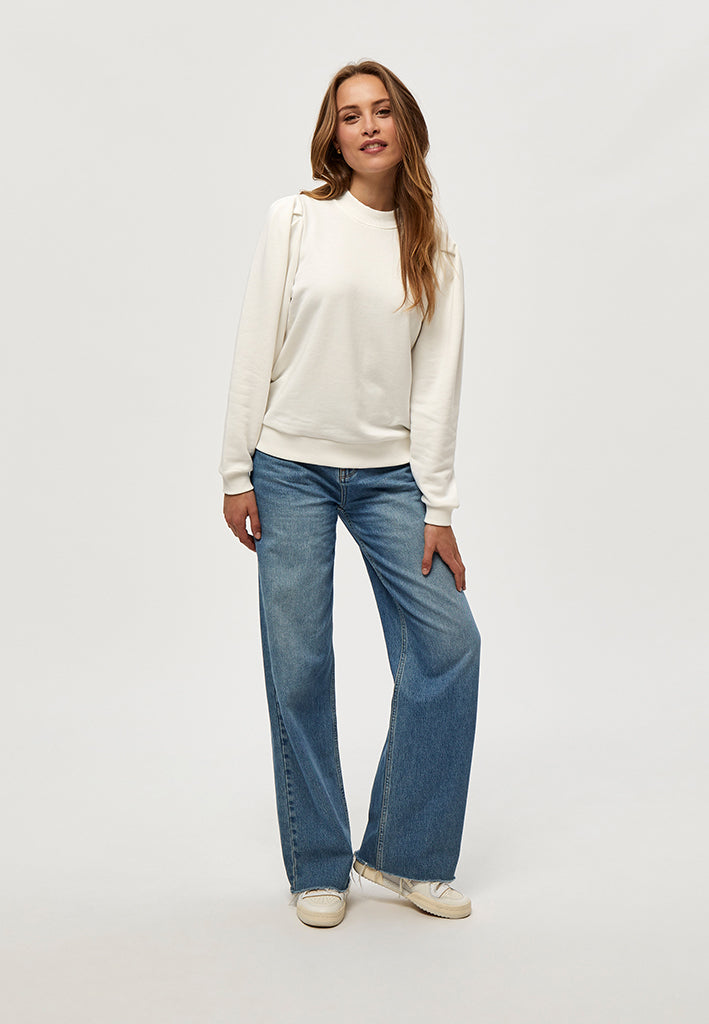 Minus MSMika Long Sleeve Sweat Pullover 220 Broken White