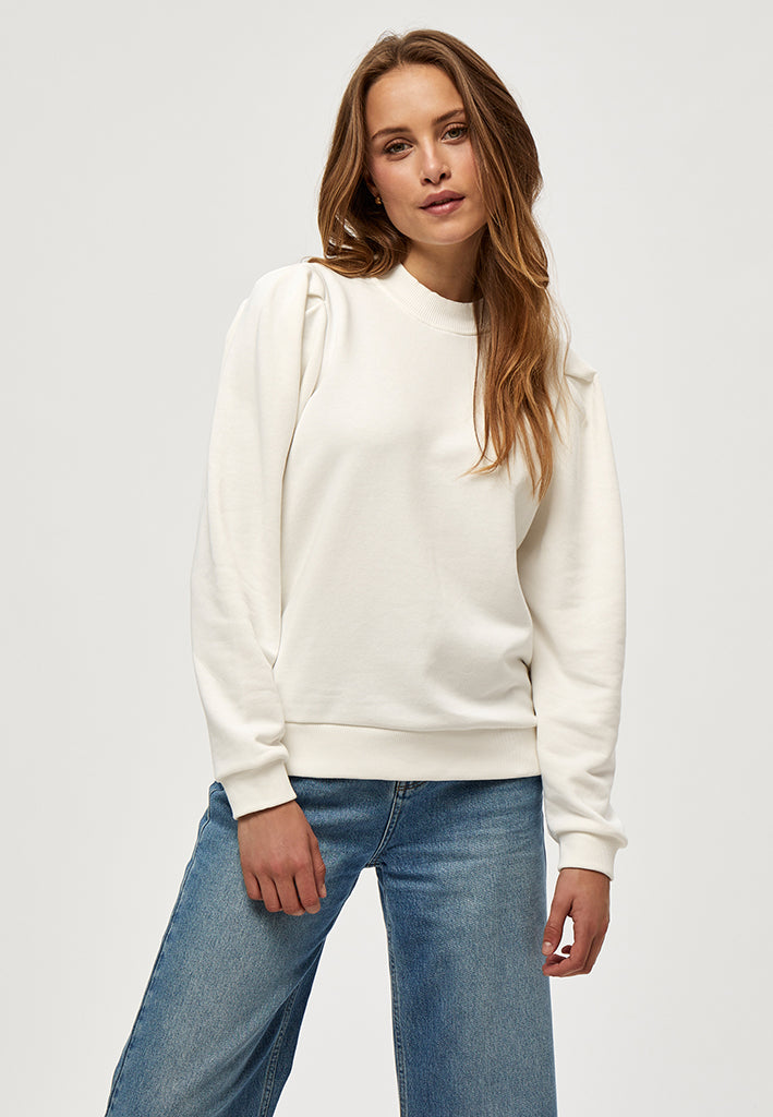 Minus MSMika Long Sleeve Sweat Pullover 220 Broken White
