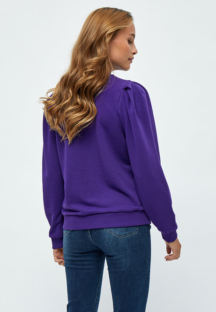 Minus MSMika Long Sleeve Sweat Pullover 7432 Violet Indigo