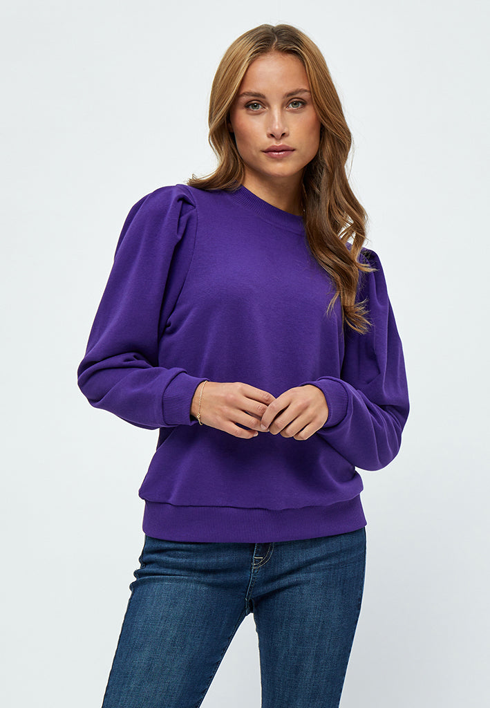 Minus MSMika Long Sleeve Sweat Pullover 7432 Violet Indigo