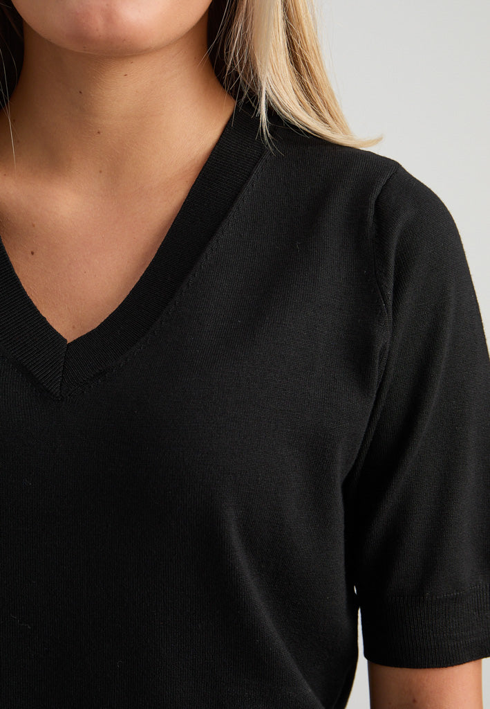 Minus MSMilla Knit T-Shirt T-Shirt 100 Black