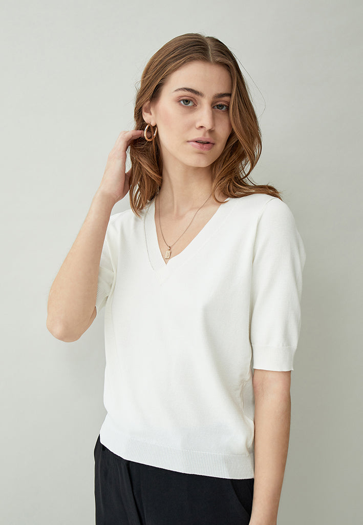 Minus MSMilla Knit T-Shirt T-Shirt 220 Broken White