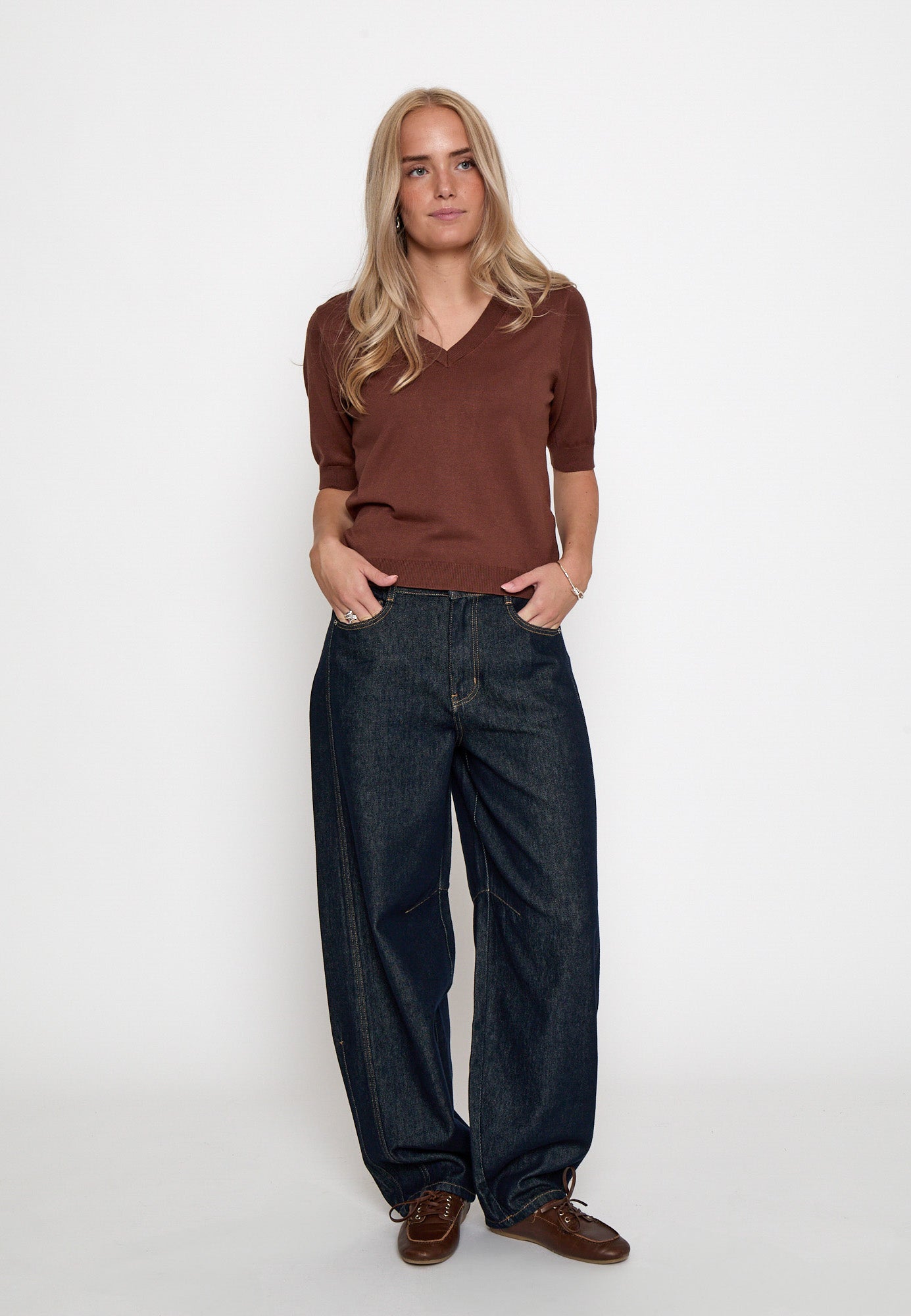 Minus MSMilla Knit T-Shirt T-Shirt 3681 Tiramisu