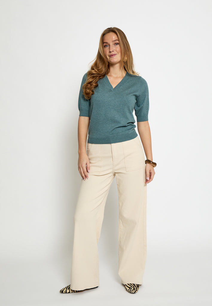 Minus MSMilla Knit T-Shirt T-Shirt 480M North Atlantic Mel.