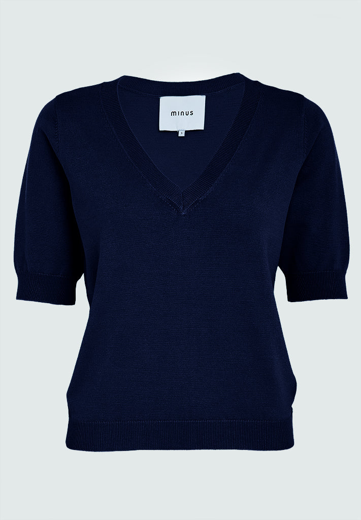 Minus MSMilla Knit T-Shirt T-Shirt 542 Black Iris Solid