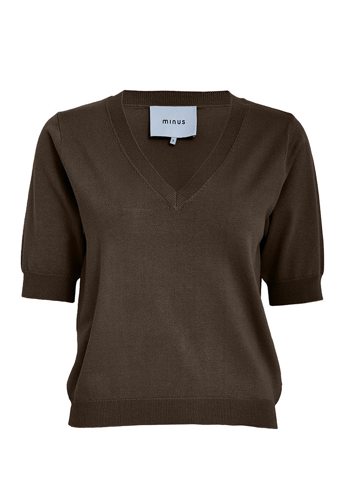 Minus MSMilla Knit T-Shirt T-Shirt 5618 Bracken Brown