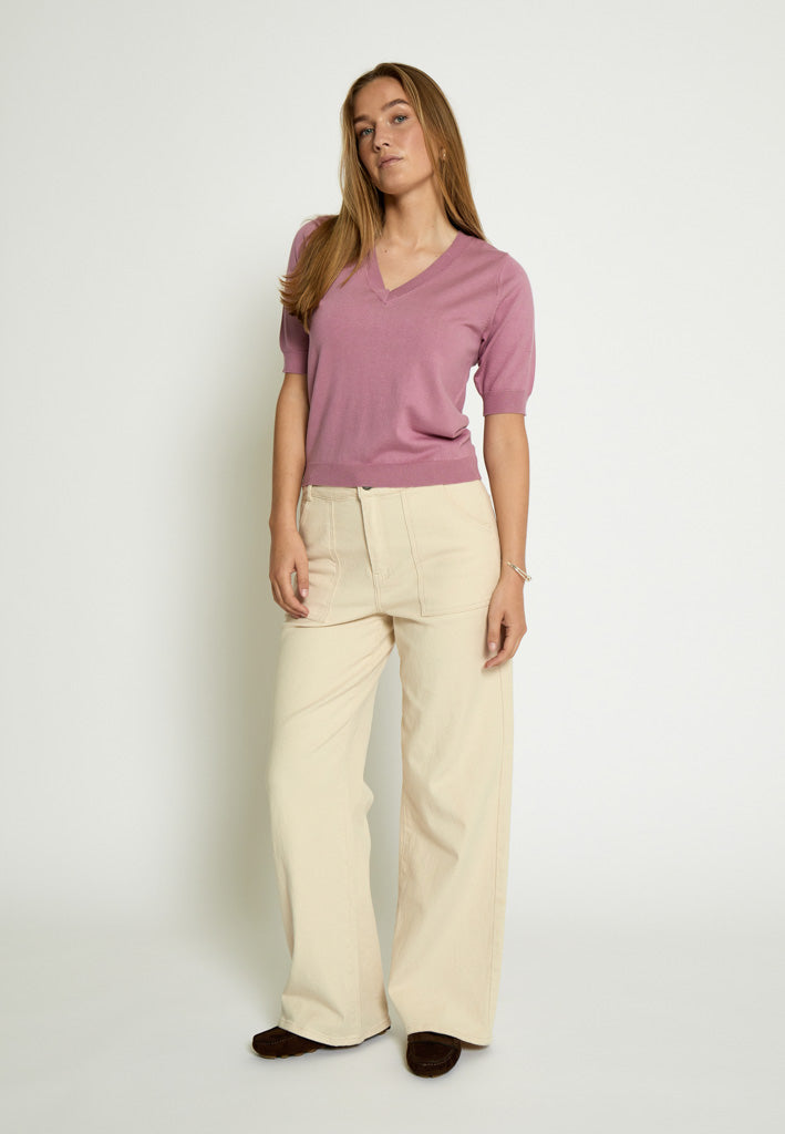 Minus MSMilla Knit T-Shirt T-Shirt 7032 Mauve Orchid