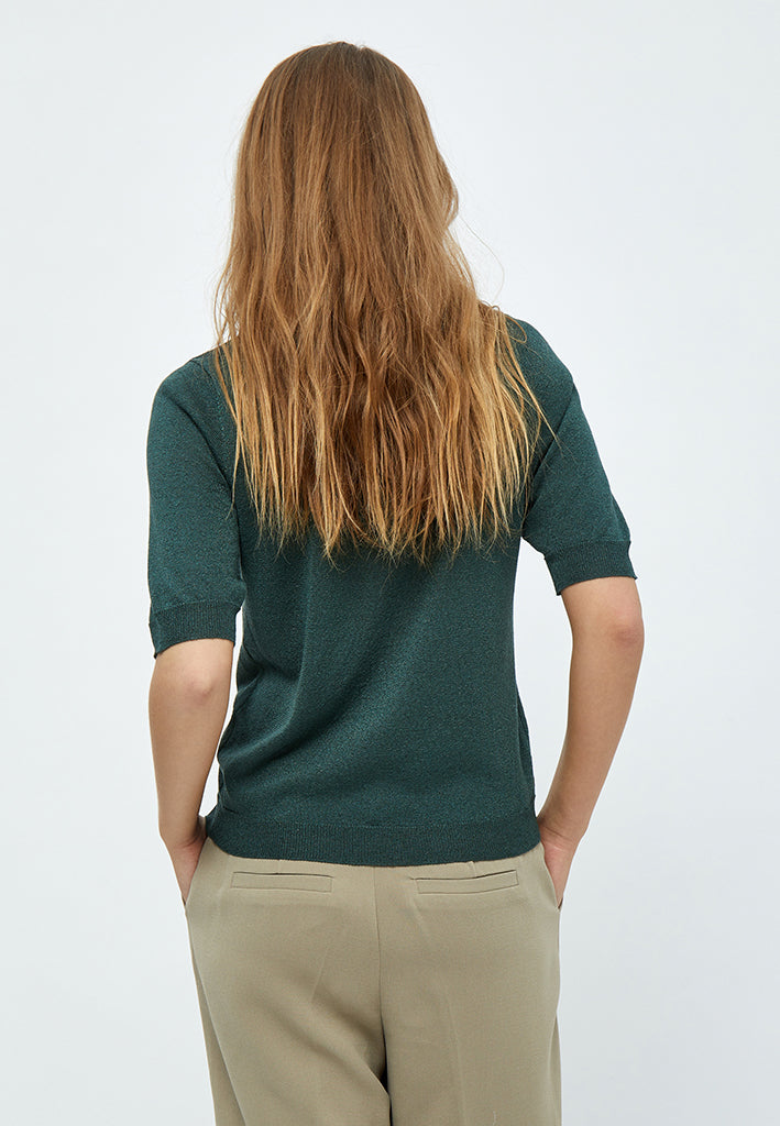Minus MSMilla Metallic T-Shirt T-Shirt 4112MET Jungle Green Met.