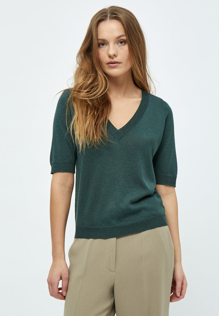 Minus MSMilla Metallic T-Shirt T-Shirt 4112MET Jungle Green Met.