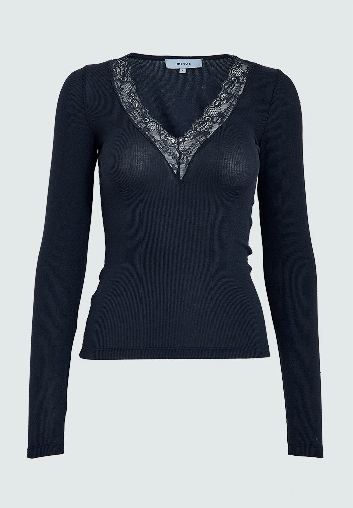 Minus MSMilli Long Sleeve Lace T-Shirt T-Shirt 2994 SKY CAPTAIN
