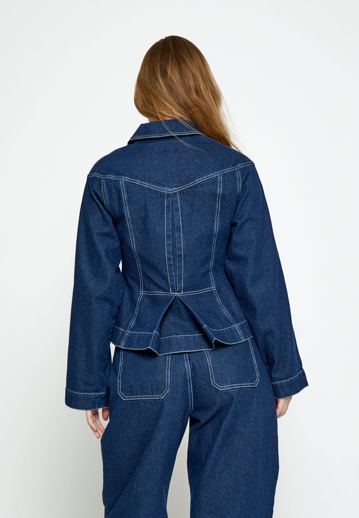 Minus MSMinea Denim Jacket Jacket 537 Dark Denim Blue