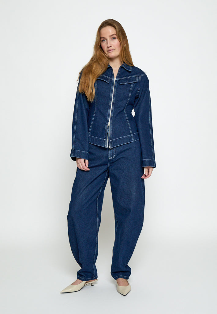 Minus MSMinea Denim Jacket Jacket 537 Dark Denim Blue