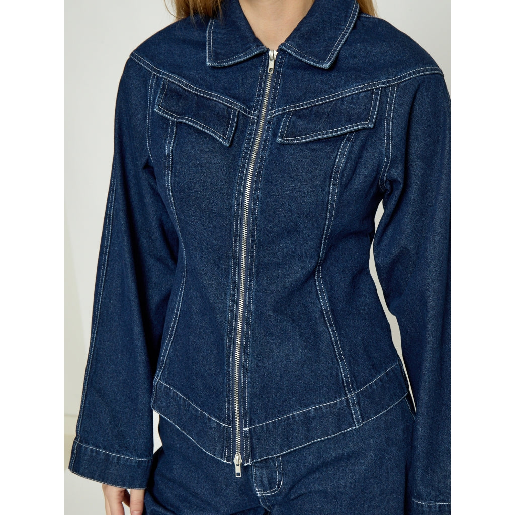 Minus MSMinea Denim Jacket Jacket 537 Dark Denim Blue