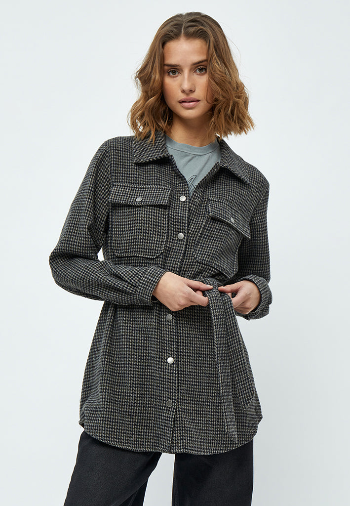 Minus MSMinja Jacket Jacket 9454C Slate Brown Checked