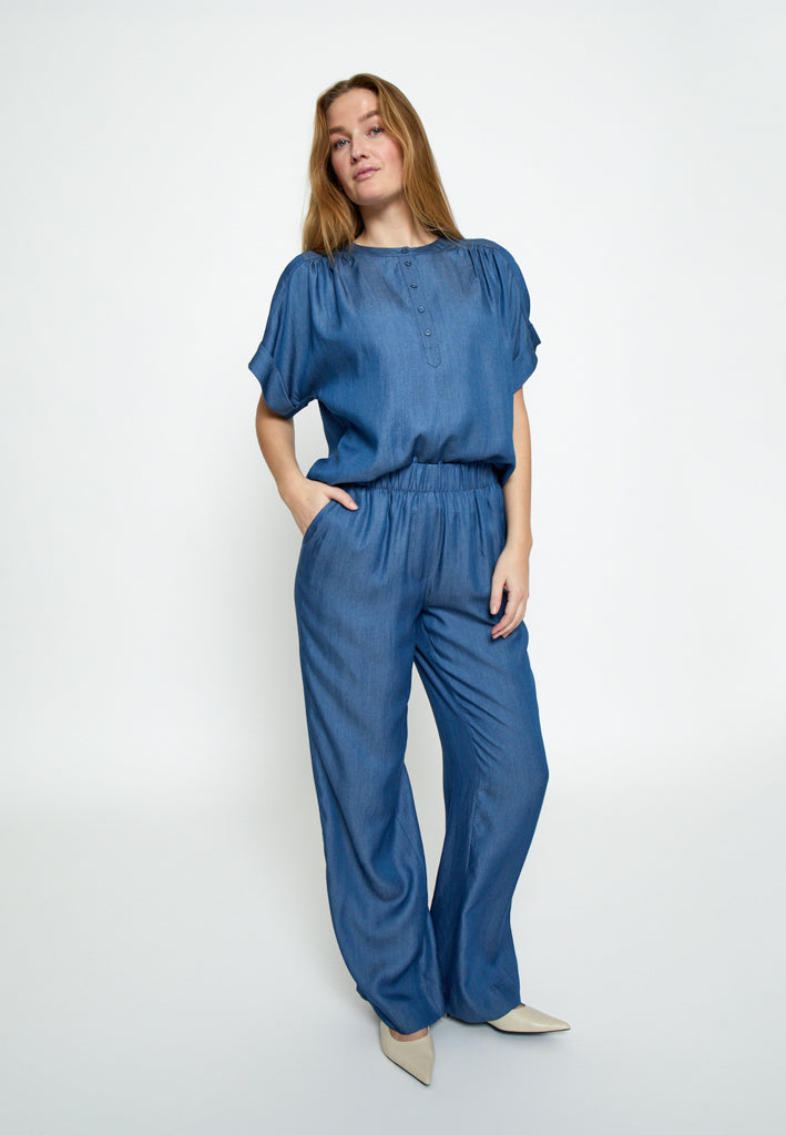 Minus MSMirja Blouse Blouse 9610P MID BLUE