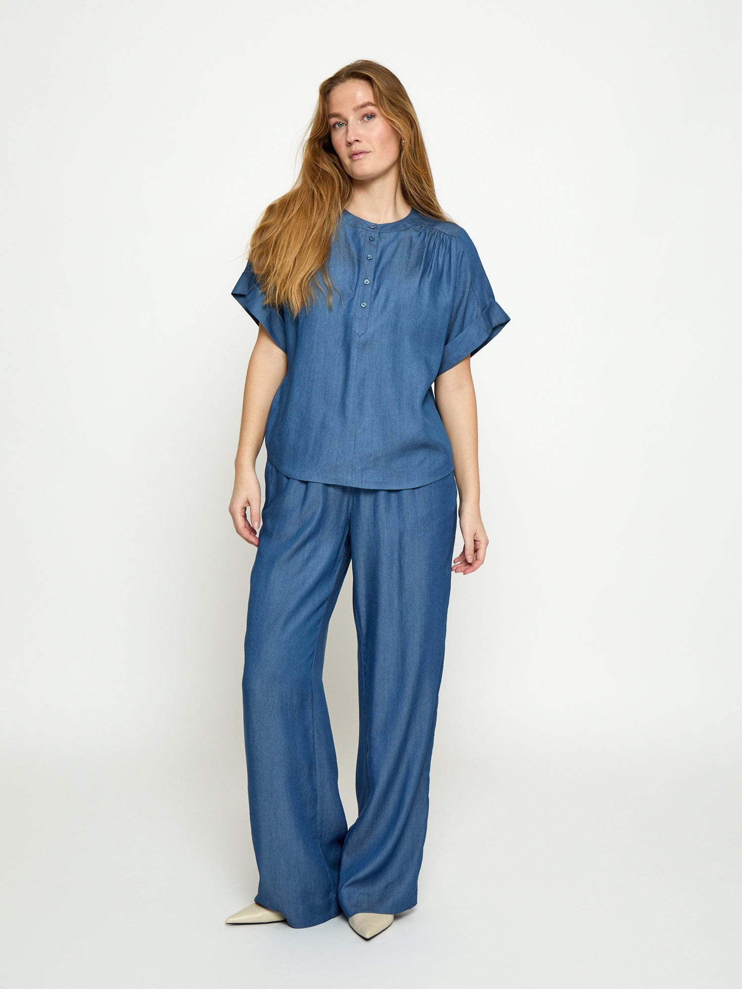 Minus MSMirja Blouse Blouse 9610P MID BLUE