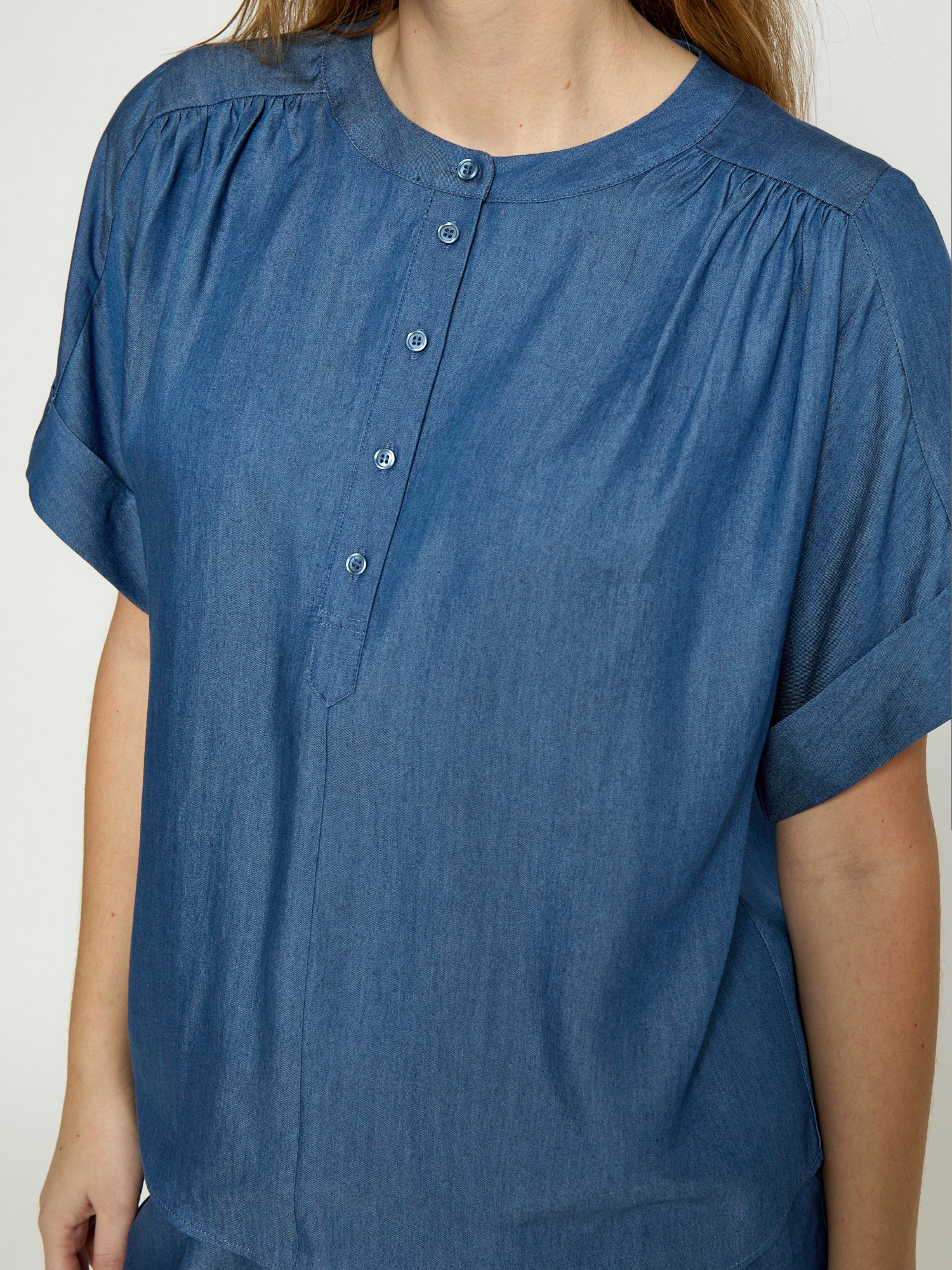 Minus MSMirja Blouse Blouse 9610P MID BLUE