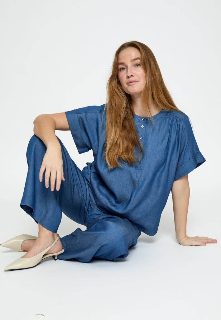 Minus MSMirja Mid Waist Pant Pant 9610P MID BLUE
